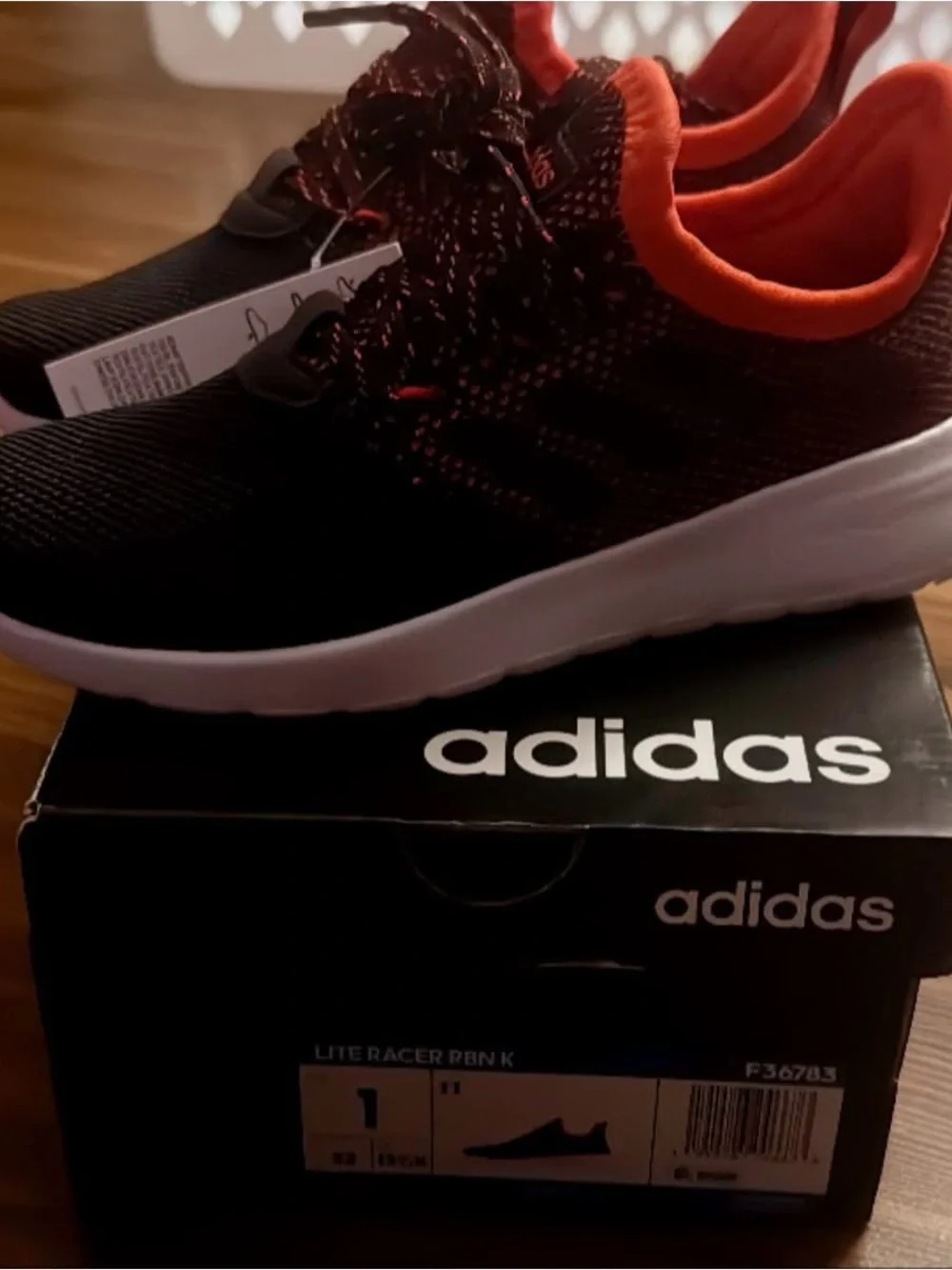 adidas Black & Red Knit Comfort Sneakers